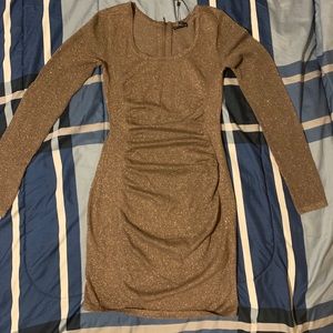 Express golden dress